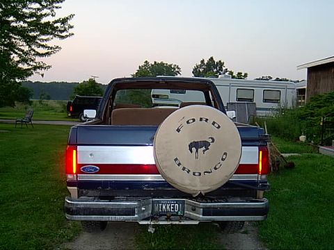 1987 Ford Bronco - The back end.