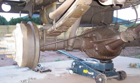1990 Ford Bronco - Re-located shock mounts