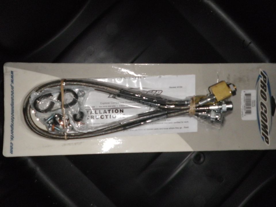 Pro Comp brake lines and hardware kit with installation instructions