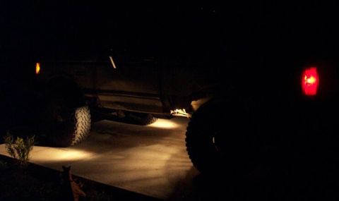 1990 Ford Bronco - Rock lights on