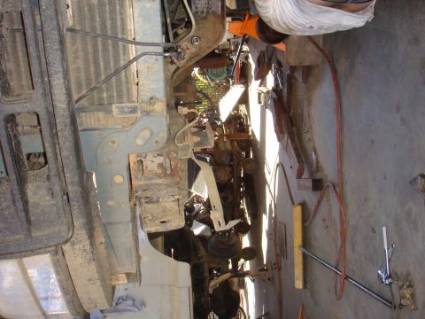 1992 Ford Bronco - Working on the frame and suspension of a 1992 Ford Bronco.