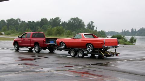 1973 Ford Ranchero - off to get the exhaust system connected to the new headers.