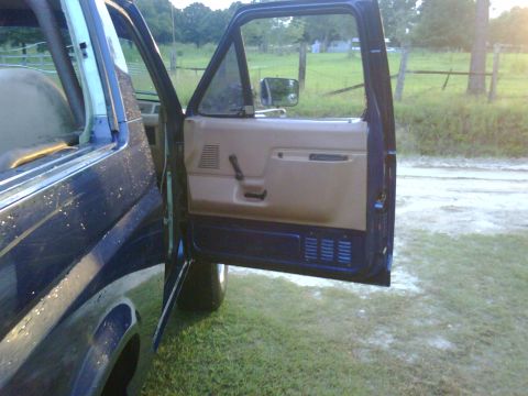 1991 Ford Bronco - The interior door panel and open door of a 1991 Ford Bronco are visible in this registry photo.