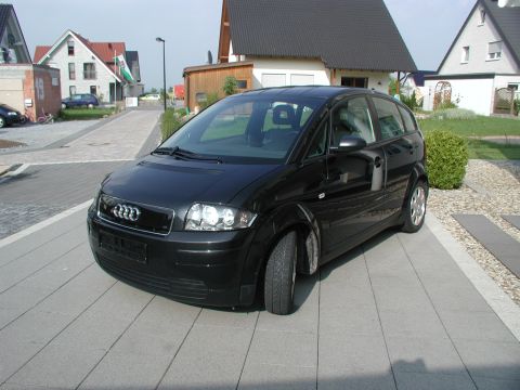 2001 Audi A4 - This black hatchback is not a 2001 Audi A4, but appears to be an earlier model based on its body style.