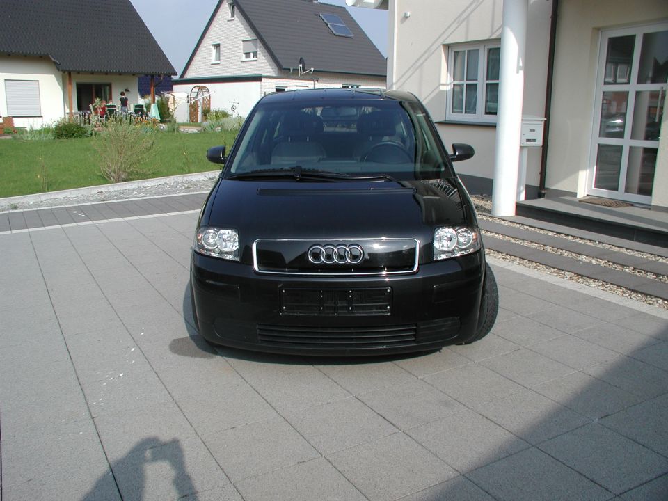 Black Audi A2 front view