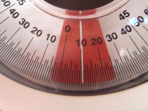 1994 Ford Bronco - Angle gauge showing measurements up to 60 degrees.
