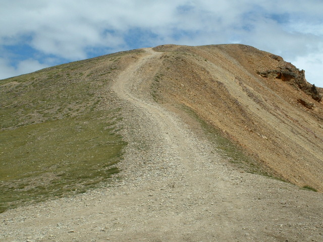 Bottom shot of red cone...very steep.