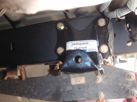 1994 Ford Bronco - Close-up of a Ford Bronco suspension bracket, part number EOTZ-5775-C.