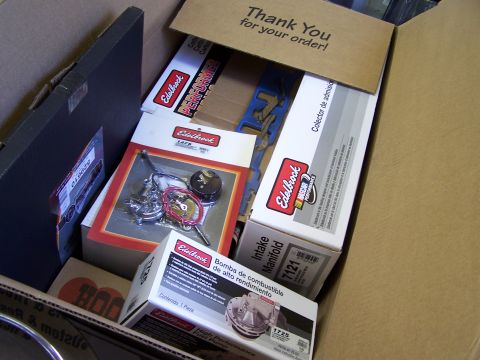 1972 Ford Mustang - New Edelbrock parts arrived for a project build.