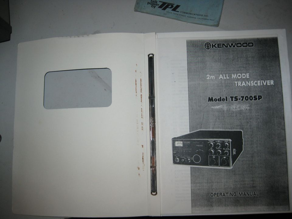 Kenwood 2m all mode transceiver TS-700SP operating manual