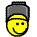 1991 Ford Bronco - A cartoon smiley face with a hat is depicted in the image.