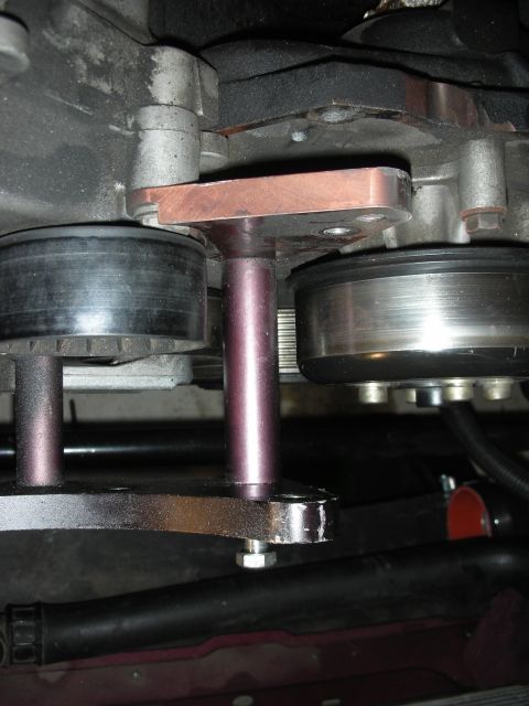 1992 Ford Crown Victoria - Custom engine pulleys and support bracket assembly.