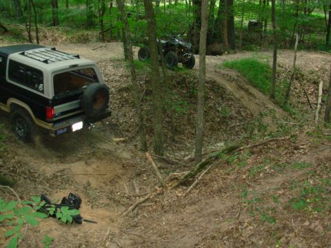 1983 Ford Bronco - Presto! (OK, the chain slipped off the 1st try.)