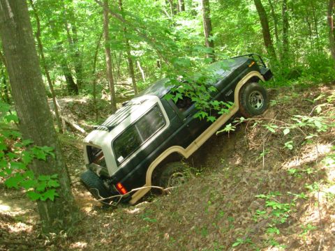 1983 Ford Bronco - The soil under (& around) my RHR tire is mostly gravel with no roots to hold it together, so it's like driving on coffee grounds. That may…
