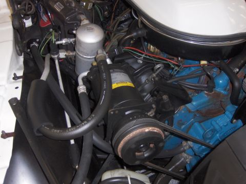 1979 Chevrolet Camaro - Close-up view of an engine bay, showing various components and wiring.