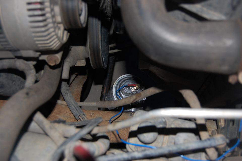 Trans temperature sender connection.