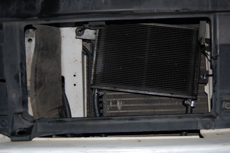 Explorer stacked plate cooler temporarily installed.