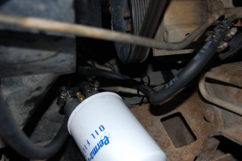 1994 Ford Bronco - Filter plumbing.