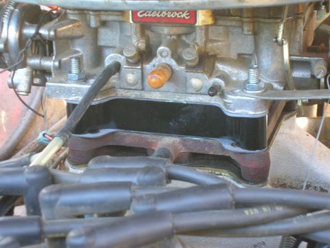 1979 Ford Bronco - Edelbrock 1" phenolic carb spacer
