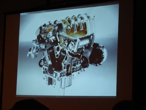 1992 Ford Taurus - A detailed diagram displays the internal workings of an engine, illustrating its complex mechanical structure.