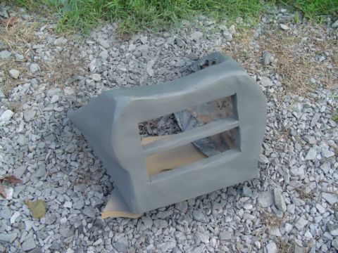 1999 Ford Taurus - This dashboard part has been primed and is ready for further work.