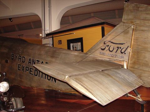 1992 Ford Taurus - Tail section of a Ford Tri-Motor aircraft from the Byrd Antarctic Expedition.