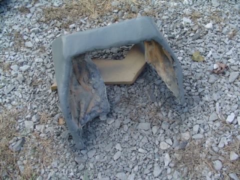 1999 Ford Taurus - This damaged car bumper appears to be a replacement part, not a complete vehicle.