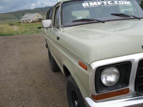 1978 Ford Bronco - 1978 Ford Bronco with a "Rocky Mountain RMFTC.COM Ford Truck Club" sticker on the windshield.