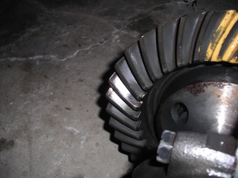 1991 Ford Bronco - Close-up of a differential ring gear, likely from a vehicle's drivetrain.