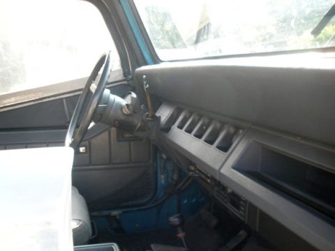 1991 Jeep YJ - Interior view of a Jeep, showing the dashboard and steering wheel.