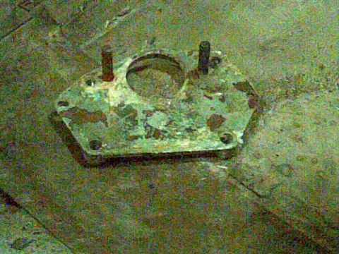 1972 Ford Ranchero - probably a pretty rare piece? it's the adapter to fit a manual brake master cylinder to the firewall