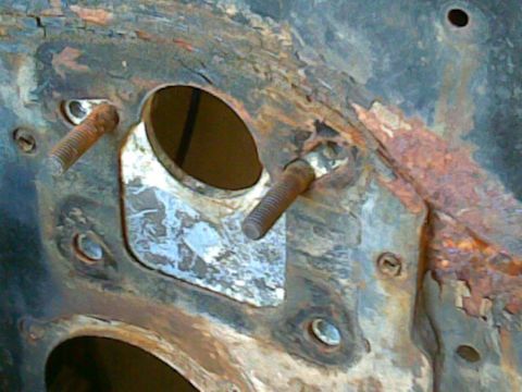 1972 Ford Ranchero - i guess all the firewalls were punched out for a power brake booster & the adapter fills the gap