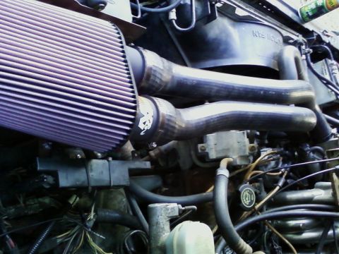 1990 Ford Bronco - K&N filter, 3" Exhaust tubing, heater hose and brass fittings for PCV filter.