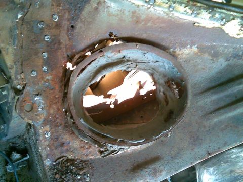 1972 Ford Ranchero - with the top cowl panel removed we can see the remains of an earlier attempt to seal the fresh air intake, it worked for a while, until the…