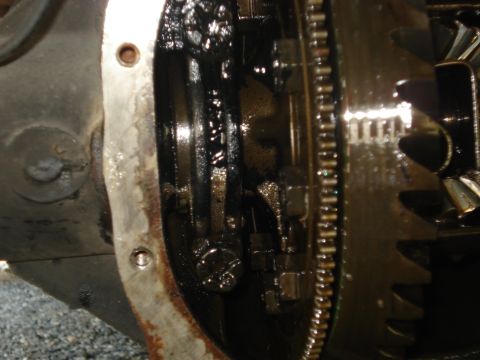 1988 Ford Bronco - Internal view of a vehicle's differential, showing gears and lubrication.