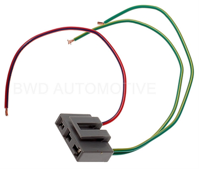 1990 Ford Bronco - A wiring harness connector with three wires is shown against a white background.