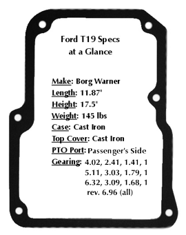 1994 Ford Bronco - A gasket with printed specifications and measurements is shown.