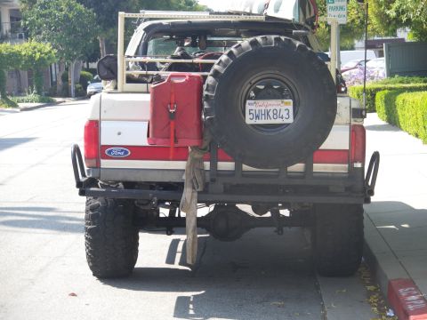 1991 Ford Bronco - This 1991 Ford Bronco is equipped for off-road adventures with a spare tire and extra fuel.