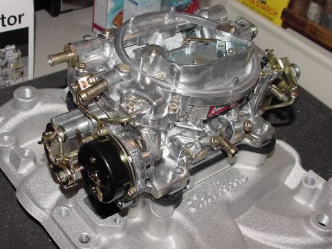1978 Ford Bronco - 2009. Edelbrock 4bbl and manifold with emissions provisions. Installed and running like a dream!