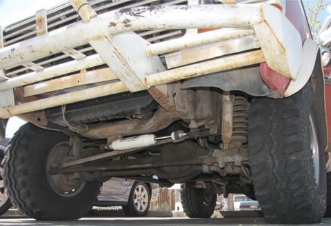 1978 Ford Bronco - 2010. Those are new but dirty tie rods and tie rod ends, steering stabilizer, and steering gearbox. Looking for a NOS pitman arm.