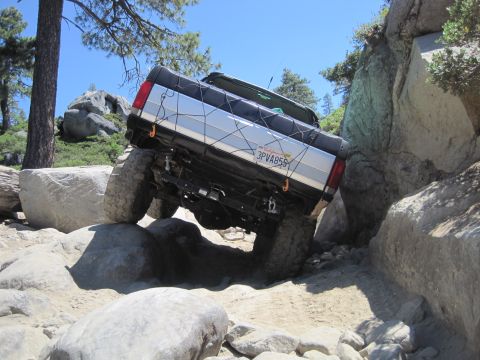 1989 Ford Bronco - This 1989 Ford Bronco is tackling a challenging rocky trail.
