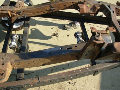 1976 Ford Bronco - SOLD Apr22 The VIN stamping is in the clean spot where the R shock tower's shadow crosses the near frame rail. I've started cleaning it so…