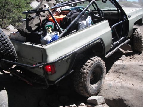 1991 Ford Bronco - This heavily modified off-road vehicle is equipped for terrain.