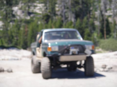 1991 Ford Bronco - This modified 1991 Ford Bronco is equipped for off-road adventures with its large tires and appearance.