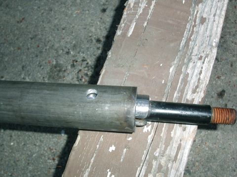 1990 Ford Bronco II - close up before welding (showing one of the holes for a plug weld)