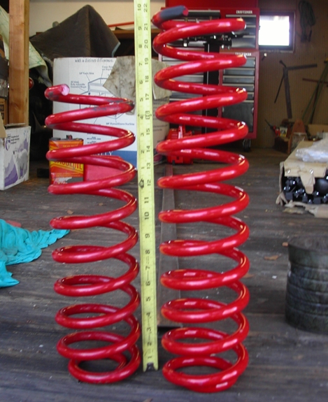 1990 Ford Bronco II - No stiff-as-isht TTB coils here... This is a Skyjacker 6" Cherokee (XJ) coil spring #JC60F shown next to a Rancho 3" Cherokee spr…