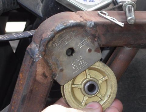 1990 Ford Bronco II - 2.5" pulley for the cable to ride on.