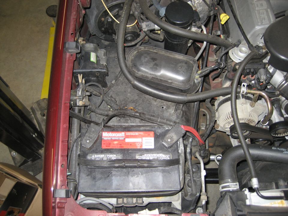 Motorcraft battery in engine bay