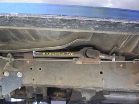1990 Ford Bronco II - Body lift made for a cool spot to store some spare shafts just in case (almost like it was made for it).
