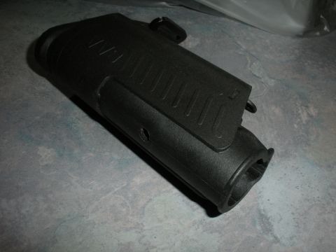 1996 Ford Bronco - Black plastic automotive part with embossed text and clips visible.